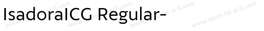 IsadoraICG Regular字体转换